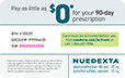 Example image of NUEDEXTA savings card