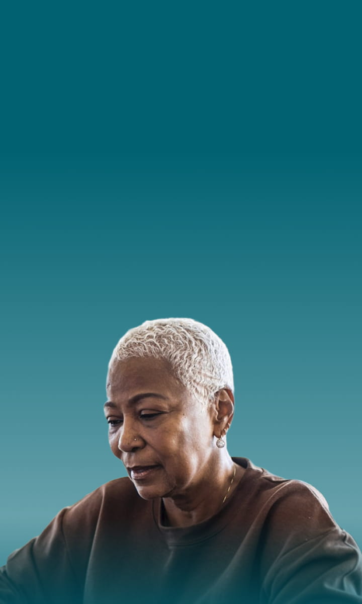 Jill, female patient with PBA in her 50s