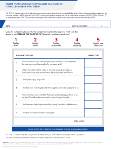 Thumbnail image of Center for Neurologic Study-Lability Scale Screening Tool